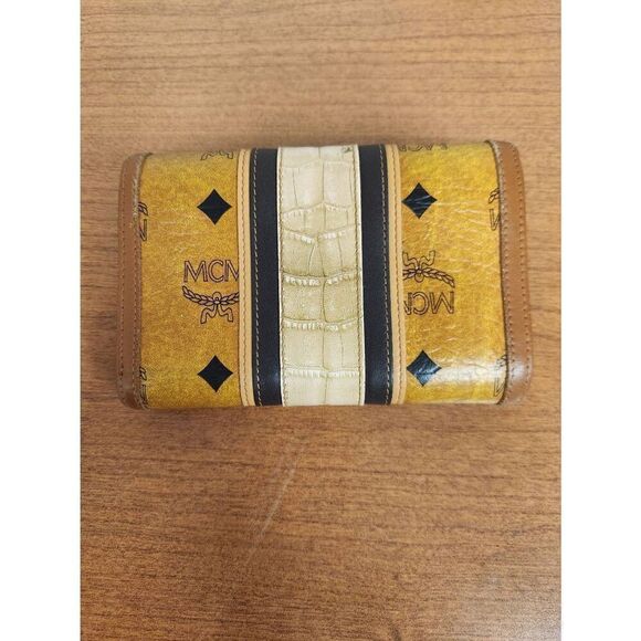 Mcm conganc leather compact wallet  Eight card slots and lots of compartments  E - Picture 2 of 13